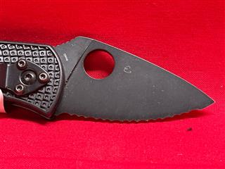 Spyderco Ambitious Lightweight Folding Pocket Knife Serrated - 8CR13MOV China